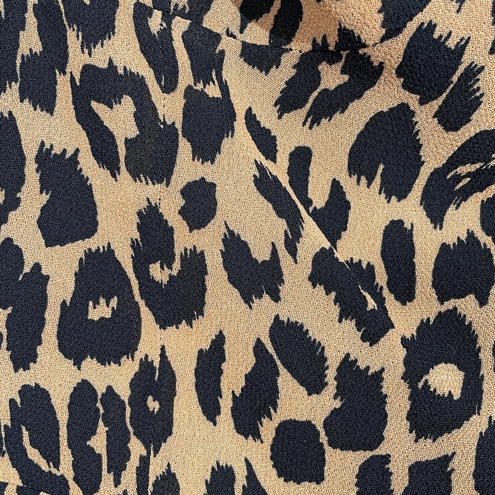 ReformationChristine Feline Leopard Print Mini Dress Size 0 EUC - Picture 4 of 12